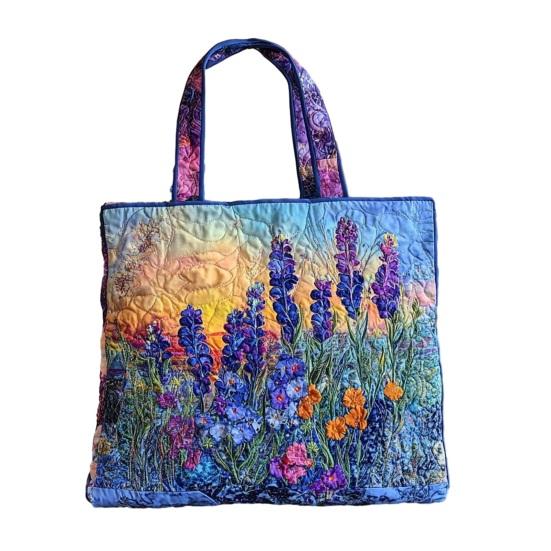 Стеганая сумка-тоут Женская винтажная сумка через плечо Цветы Животные Сумка Цветочный кошелек для поездок на работу Вечеринки Ежедневные поручения