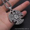 Ожерелье викингов для мужчин и женщин, скандинавский кулон, мощный скандинавский амулет, талисман для мужчин и женщин, подарок викингов, скандинавские подарки на Хэллоуин для мужчин и мальчиков