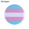 1/2PCS Clothing Rainbow Tinplate Pins Hat Decoration Gay Badge Denim Brooches Brooch Collar Pin
