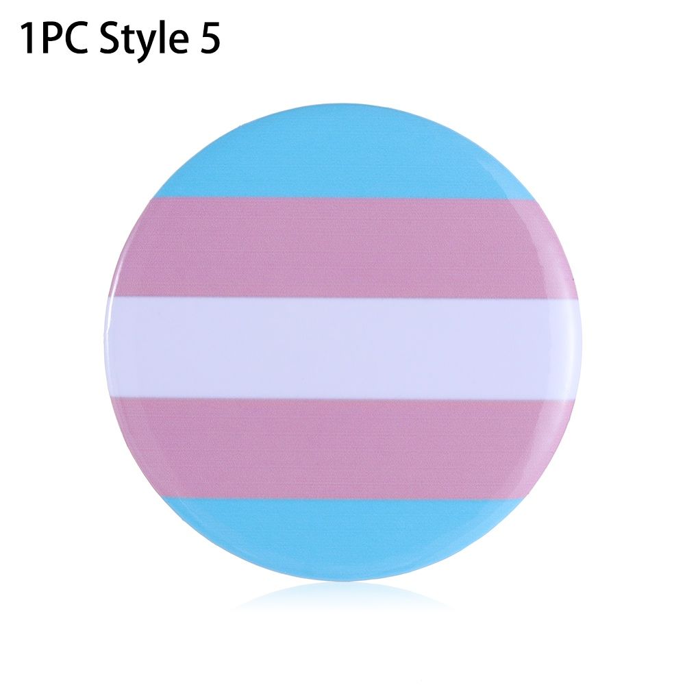 1/2PCS Clothing Rainbow Tinplate Pins Hat Decoration Gay Badge Denim Brooches Brooch Collar Pin