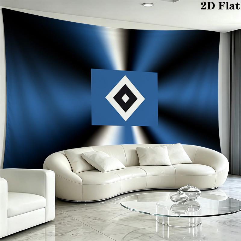 Hsv bilder Logo Wall Tapestry Aesthetic Wall Hanging Printed Fabric Blanket Decorative Tapestries for Bedroom Living Room Home Decor