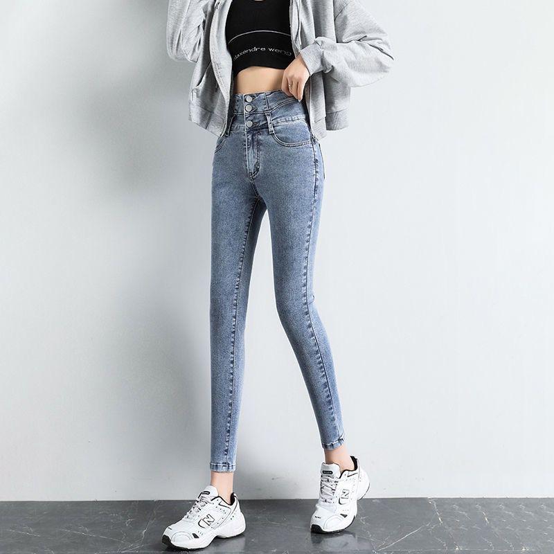 2022 Women's High Waist Slimming Stretch Jeans - Summer Fit Pencil Pants