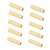 10 шт. 12.031 Позолоченные медные разъемы типа "банан" 3,0 мм Штекерные и гнездовые стыковые разъемы Металлические соединители