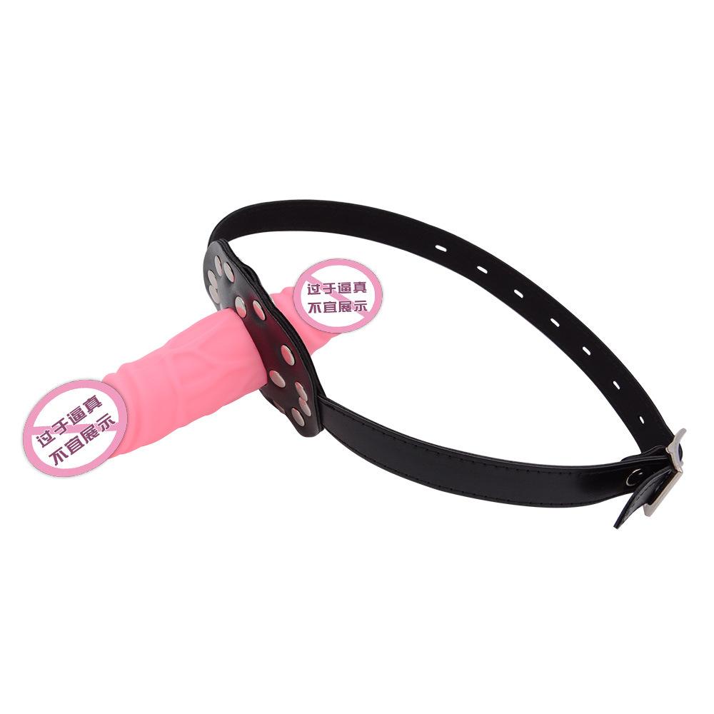 SM Двуглавый Силиконовый Дилдо Шариковый Кляп Глубокая Глотка Пенис Рот Шарик Пары Сексуальный Секс Продукт Гей Женщина Рабыня Обучение