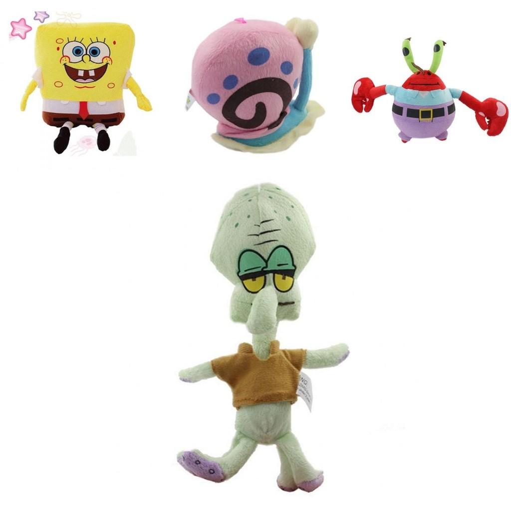 Adorable Stuffed Animals Spongebob Patrick Mr. Krabs Squidward Snail Wall Hanging