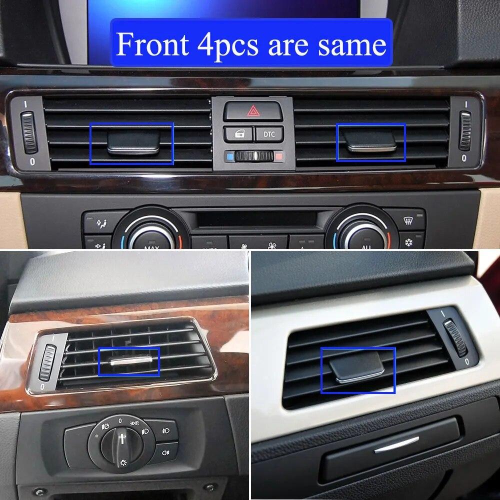 Front Rear AC Air Conditioner Vent Grille Outlet Slider Clips Tab For BMW 3 Series E90 E91 E92 E93 318 320 325 330 335 2005-2012