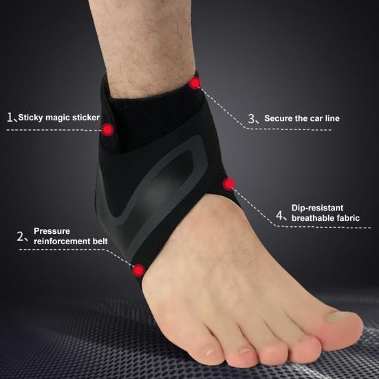 Ankle Support Brace Adjustable Anti-Sprain Protection Running Exercise Aid Football Basketball Equipment Ankle Protective Gear
