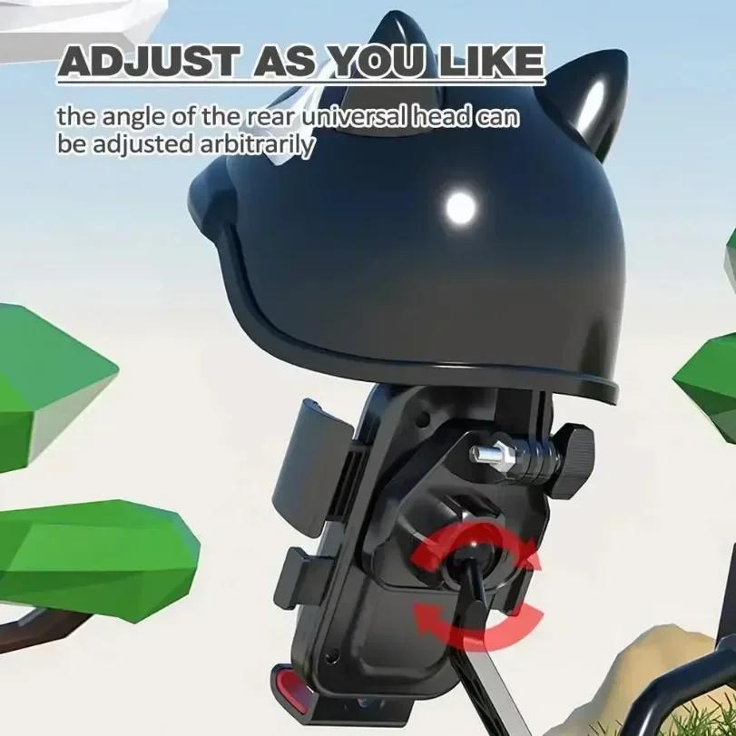 New Phone Stand Bicycle Motorcycle Phone Holder 360°Rotation Navigation Stand Sunscreen Rainproof Holders