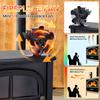5 Blade Heat Powered Stove Fan Mini Fireplace Fan Log Wood Burner Eco-fan Quiet Fireplace Fan Heater Efficient Heat Distribution