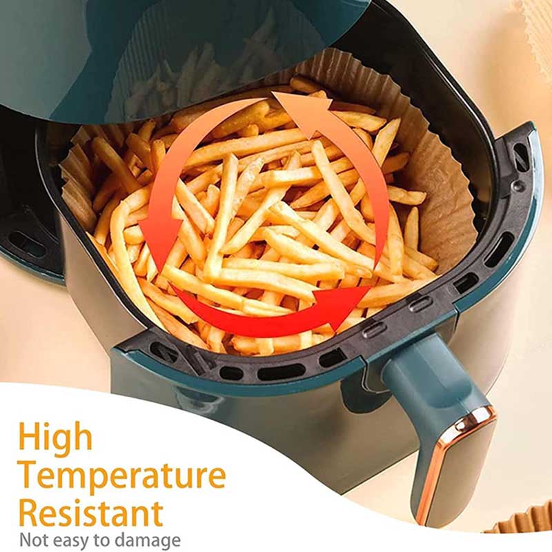 Одноразовый бумажный вкладыш для фритюрницы, 100 шт. вкладышей для фритюрницы, круглые 6,3 дюйма, антипригарные вкладыши из пергаментной бумаги для фритюрницы