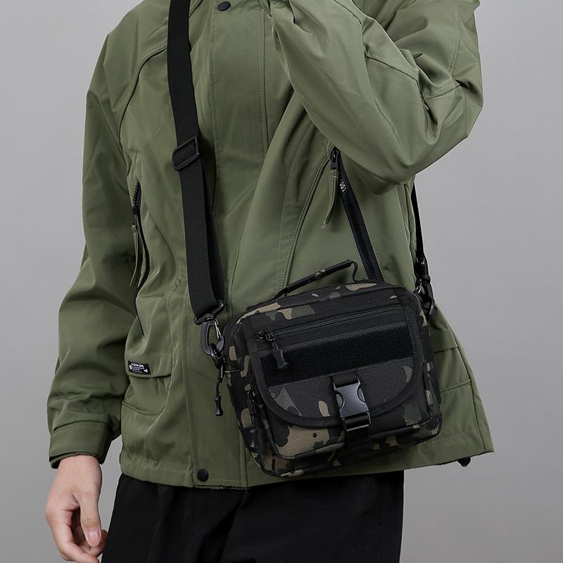 Мужская тактическая камуфляжная сумка кроссбоди - Винтажная нейлоновая нагрудная сумка (Винтажная армейская сумка-слинг для охоты/активного отдыха)