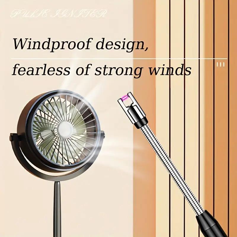 USB Перезаряжаемая Плазменная Дуговая Зажигалка с Гибким Шейным Держателем для Универсального Использования