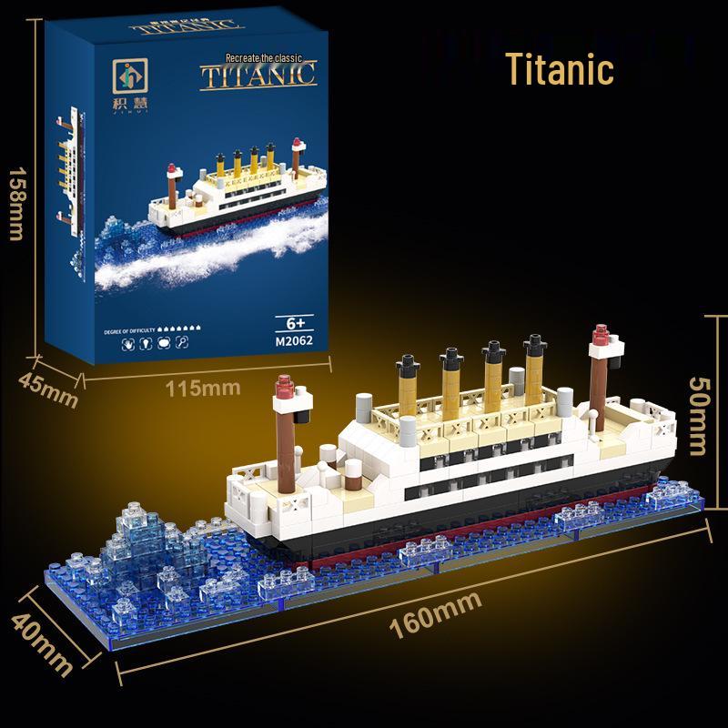 Модель Титаника, совместимая с Lego, Образовательная игрушка для взрослых и детей