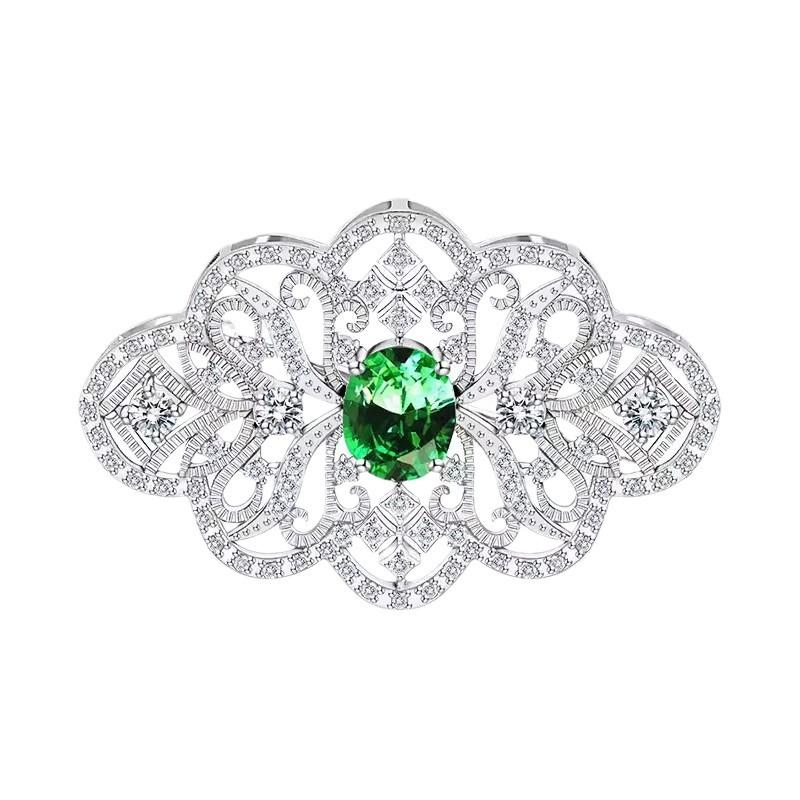 Корона брошь высокого класса женский изысканный придворный антикварный корсаж нишевый дизайн булавка костюм аксессуары