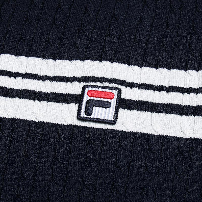 Fila Мода Наследие Простой Универсальный Приятный для Кожи Мягкий Короткий Рукав Платье Женские платья F11W638328FDB