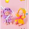 Adorable Mini Doll Simulated Animal Clothes Best Gift Lifelike Realistic Baby  For Kids