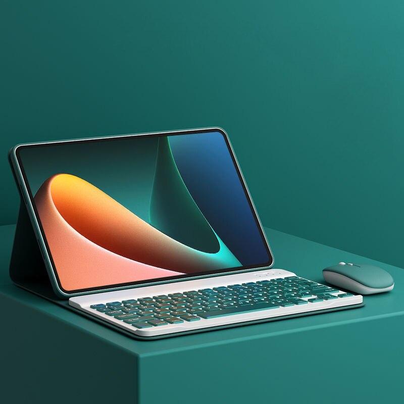 Чехол для Xiaomi Mi Pad 5 с клавиатурой, беспроводной мышью со светодиодной подсветкой, для Xiaomi Mipad 5 5 Pro, магнитный чехол