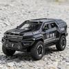 1:24 Vengeance Alloy Взрывозащищенная модель транспортного средства Литье под давлением Металл Полицейский Бронированный Внедорожник Модель автомобиля Звук Свет Подарок для детей