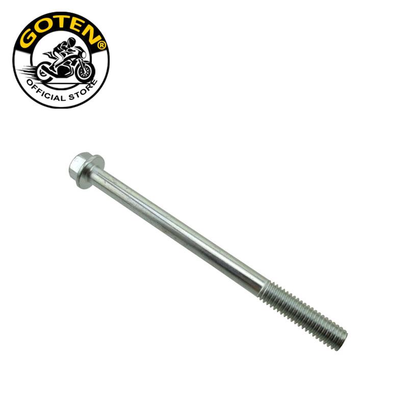 Goten Flanged Hex Bolt M6 x 80mm Sliver For Pit Dirt Bike ATV Quad Engine