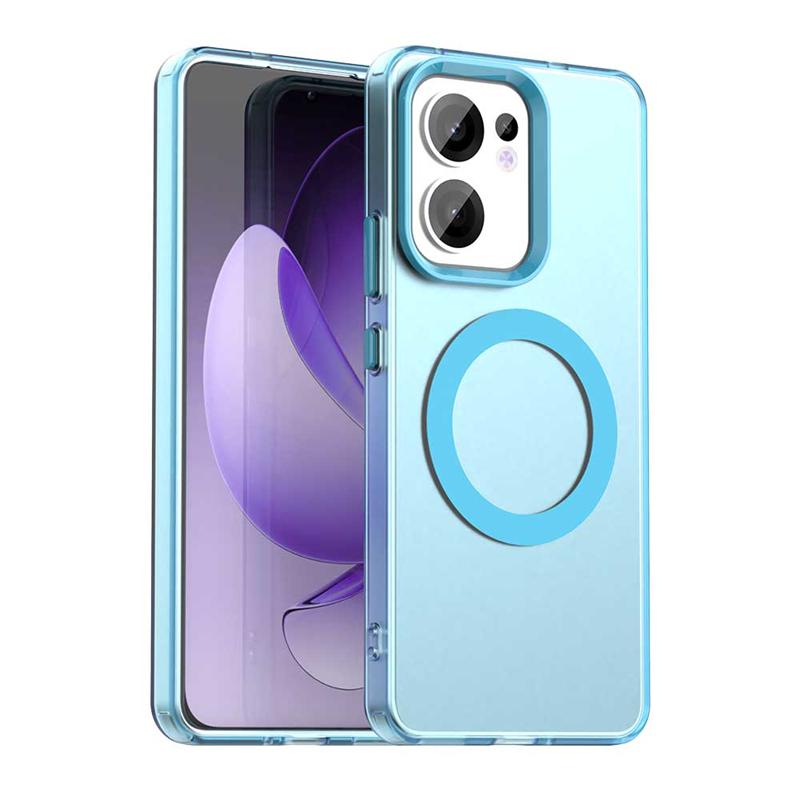Прозрачный чехол для телефона для Oppo Reno13 F Чехол для Oppo Reno 13F Магнитная адсорбция Беспроводная зарядка Чехол для Oppo Reno 13F