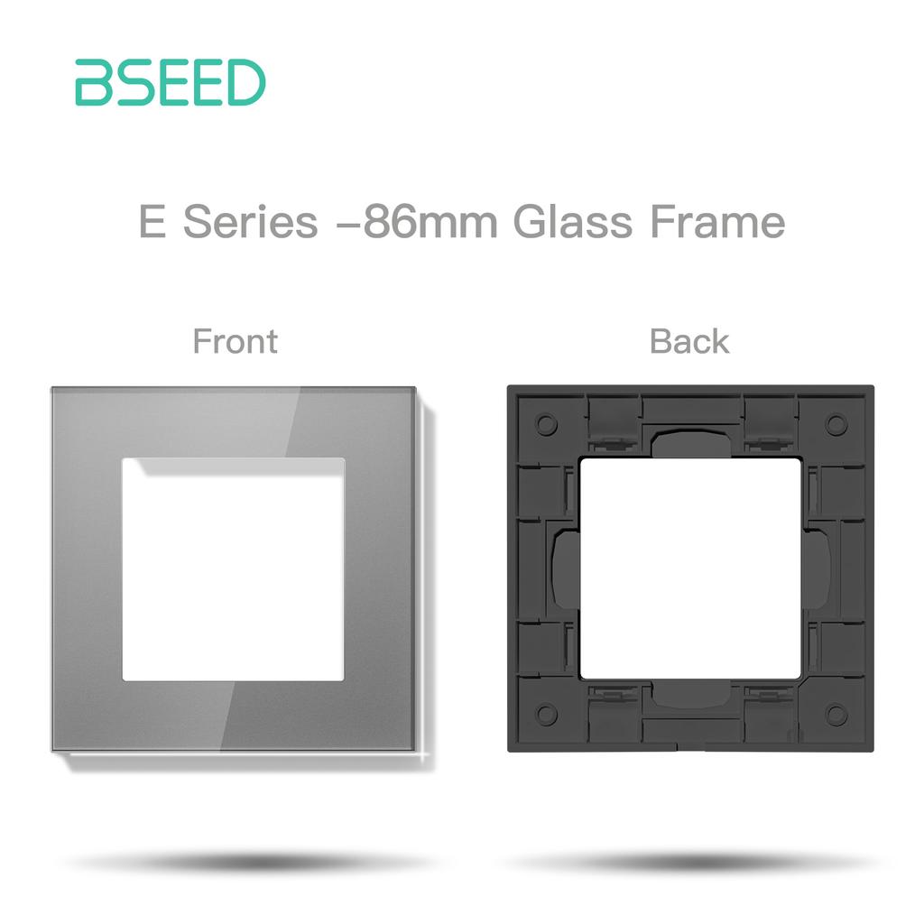 Модули переключателей BSEED WIFI Click Switch, детали для умных выключателей света, белая стеклянная рамка, комбинированные настенные розетки для самостоятельной сборки, USB-зарядный ключ, серия E.
