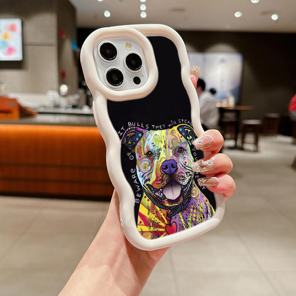 Ae76 Dog Color Doodle Design Art защитные чехлы для телефонов Samsung S24 Plus S23 Ultra A14 A55 A06 Honor X9b Motorola OnePlus Big Wave TPU задняя крышка