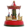 2X Illuminated Village Ferris Wheel Christmas Houses Village Displays LED Lights Musical Miniature Statue Decorations A