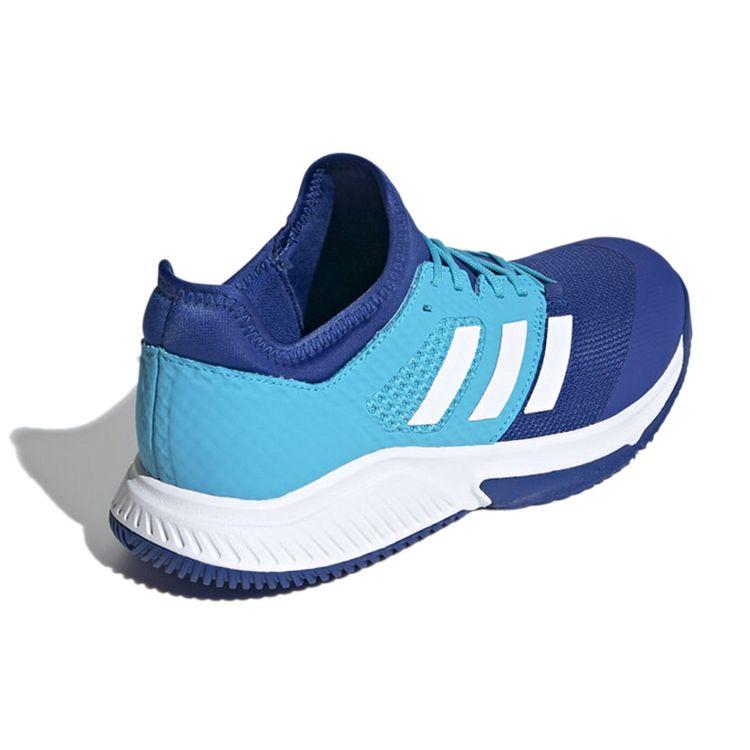 adidas Командные кроссовки Bounce Удобная ткань Сетчатые Дышащие Низкие Повседневные Беговые кроссовки Мужские кроссовки Синий Белый FU8320