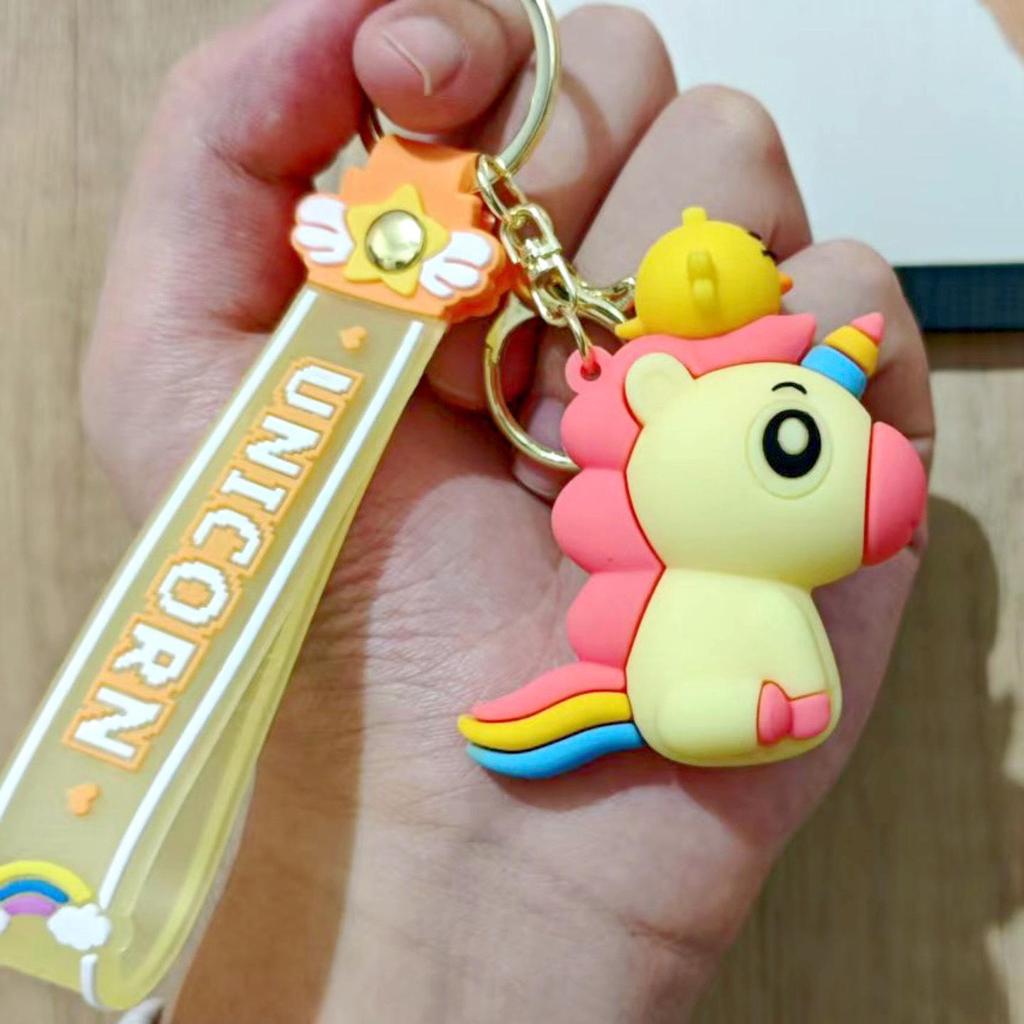Брелок в виде единорога-кукушки: Милая подвеска для рюкзака и ключей от машины