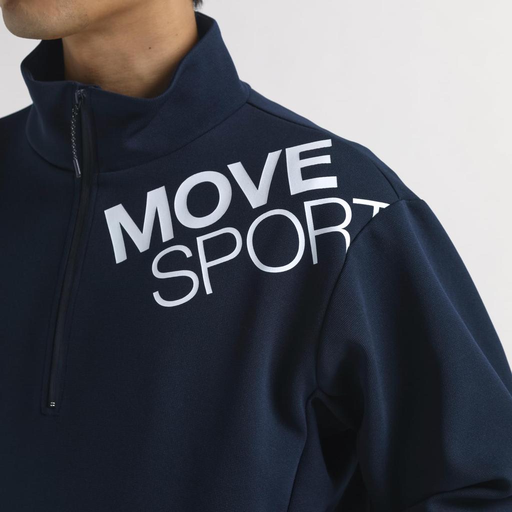 Descente Golf Эксклюзивная для Amazon Куртка с молнией до середины, Блузон, Влагоотводящая, Эластичная, Защита от УФ-лучей, Легко двигаться, ST4FSWZ0MB [Move Sports] (UPF50+)