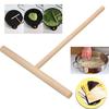 1PC T-shaped Egg Cake Scraper Wooden Crepe Pancake Batter Spreader Stick DIY Round Pancake Reusable Durable Kitchen Gadgets
