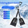 Snow Shovel Removable Aluminum Alloy Snow Shovel Ergonomic Handle Portable Shovel for Car Safety Garden Camping