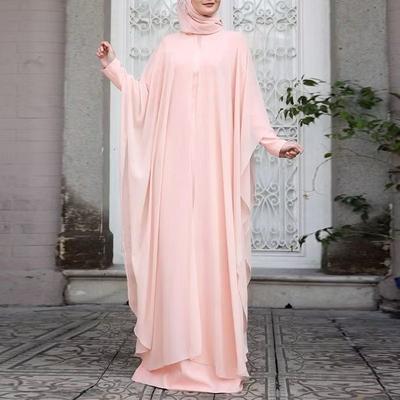 Женская абая Ид Мусульманские платья Халат Длинный рукав Хиджаб Vestidos Модные абайи Исламские