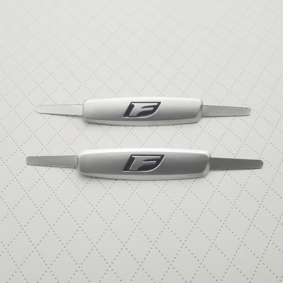 1 шт. Совместимая эмблема для сиденья автомобиля F SPORT ES RX NX LS UX LM LX GX LC RZ IS CT GS RC HS SC - 3D Металлическая эмблема с логотипом F Прочная металлическая табличка с названием Подходит