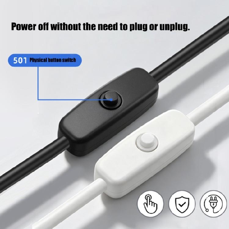 Качественный ПВХ USB C Зарядный Кабель USB на Type C Кабель Питания С Ручным Переключением Подходит Для DIY Проектов И Домашнего Использования