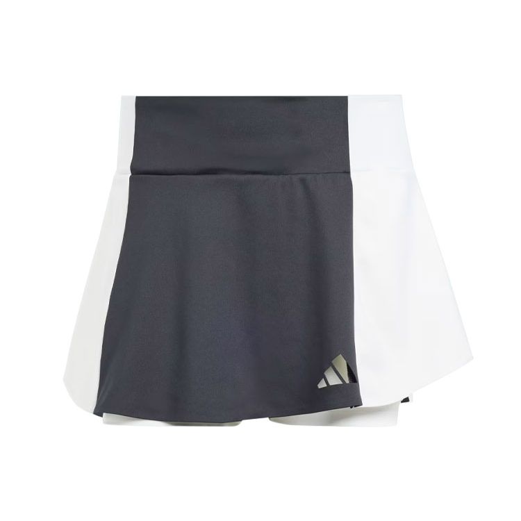 Adidas Tennis Premium Skirt With Colorblock Logo Women Bottoms Black White IL7375