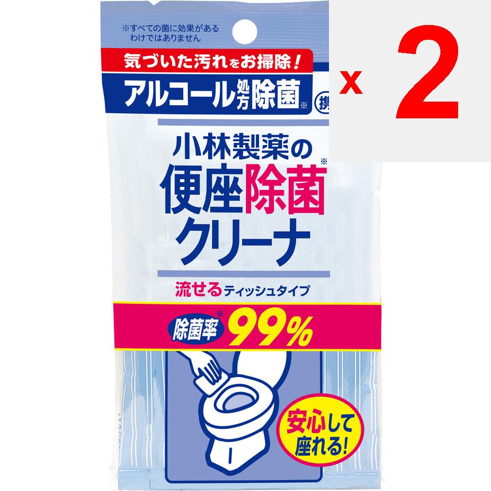 KOBAYASHI Pharmaceutical Стерилизатор для сиденья унитаза, портативный, в бумажной упаковке, 10 листов. Товары для этикета, связанные с туалетом. Содержит спирт и стерилизаторы.