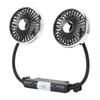 USB Вентилятор для автомобиля Мощный 3 скорости Двойная головка Гибкая ножка Вентилятор для охлаждения автомобиля Вращающийся на 360 градусов DC 5V Автомобильный