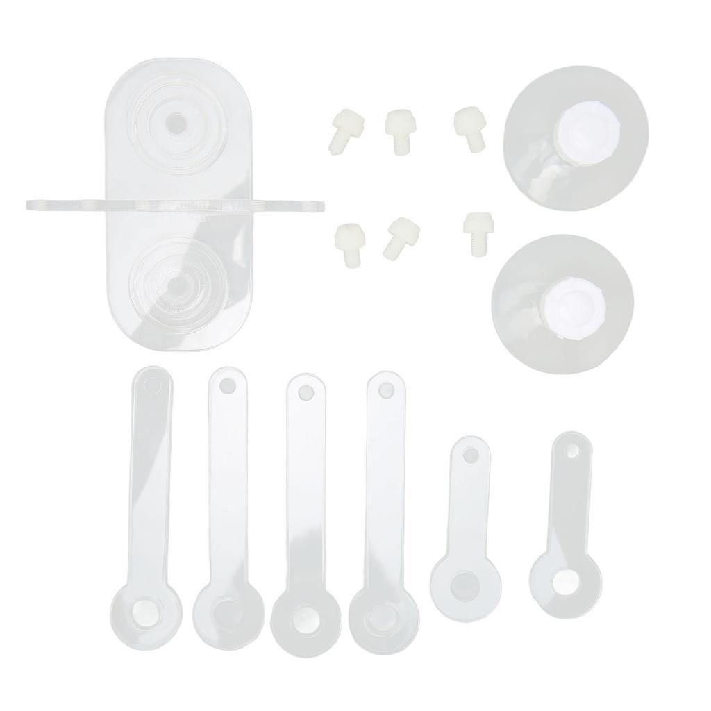 Aquarium Coral Rack 6 Holes 180 Degree Claw Fan Shaped Transparent Acrylic Fish Tank Coral Frag