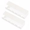 2Pcs Under Desk Cable Management Tray Self Adhesive Cable Storage Rack No Punching Wire Management Rack for Home Office