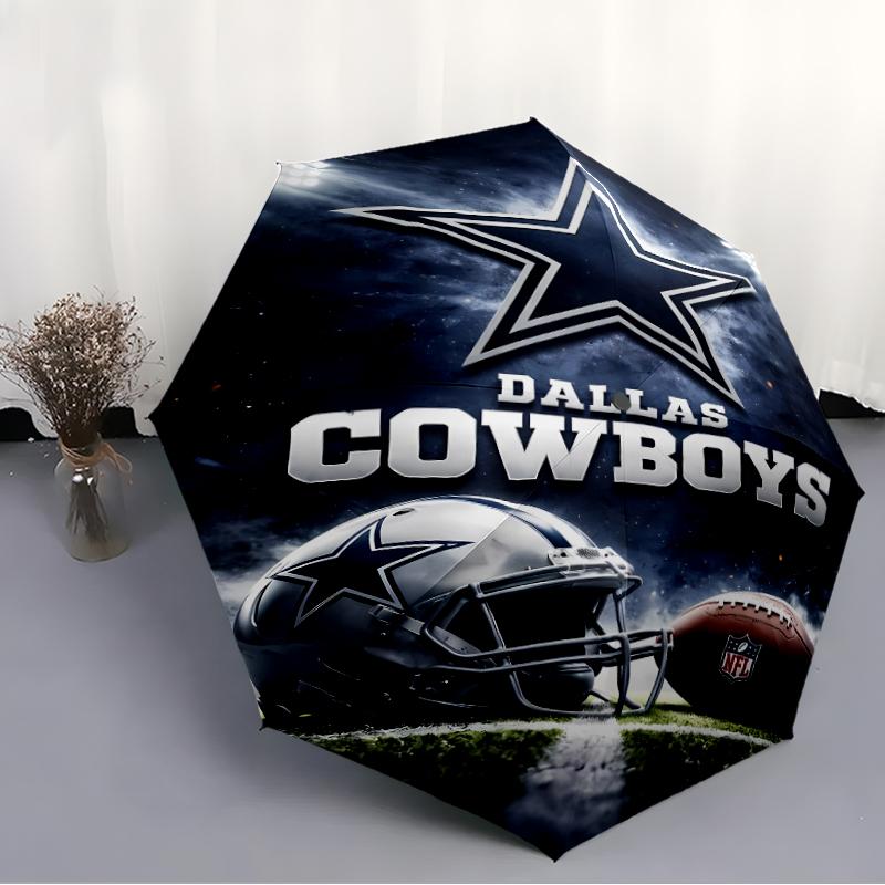 Складной зонт Dallas Cowboys с принтом, для улицы, отдыха и путешествий, прочная ткань зонта, подарок на день рождения и праздник