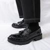 Fashion Fashion New Tassel Loafers New Men's Pointed Thick-soled Leather Shoes Designer Formal Wedding Dress Homecoming Footwear