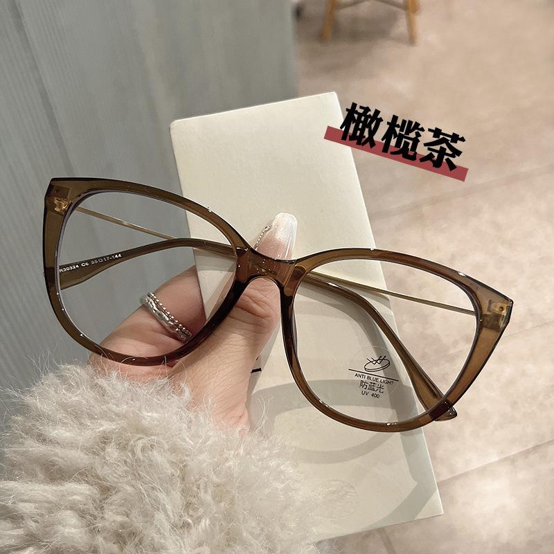 Cat Eye Shape Glasses Frame Men Material Anti Blue Light Glasses Women Fashion Stylish Glasses For Women Frames