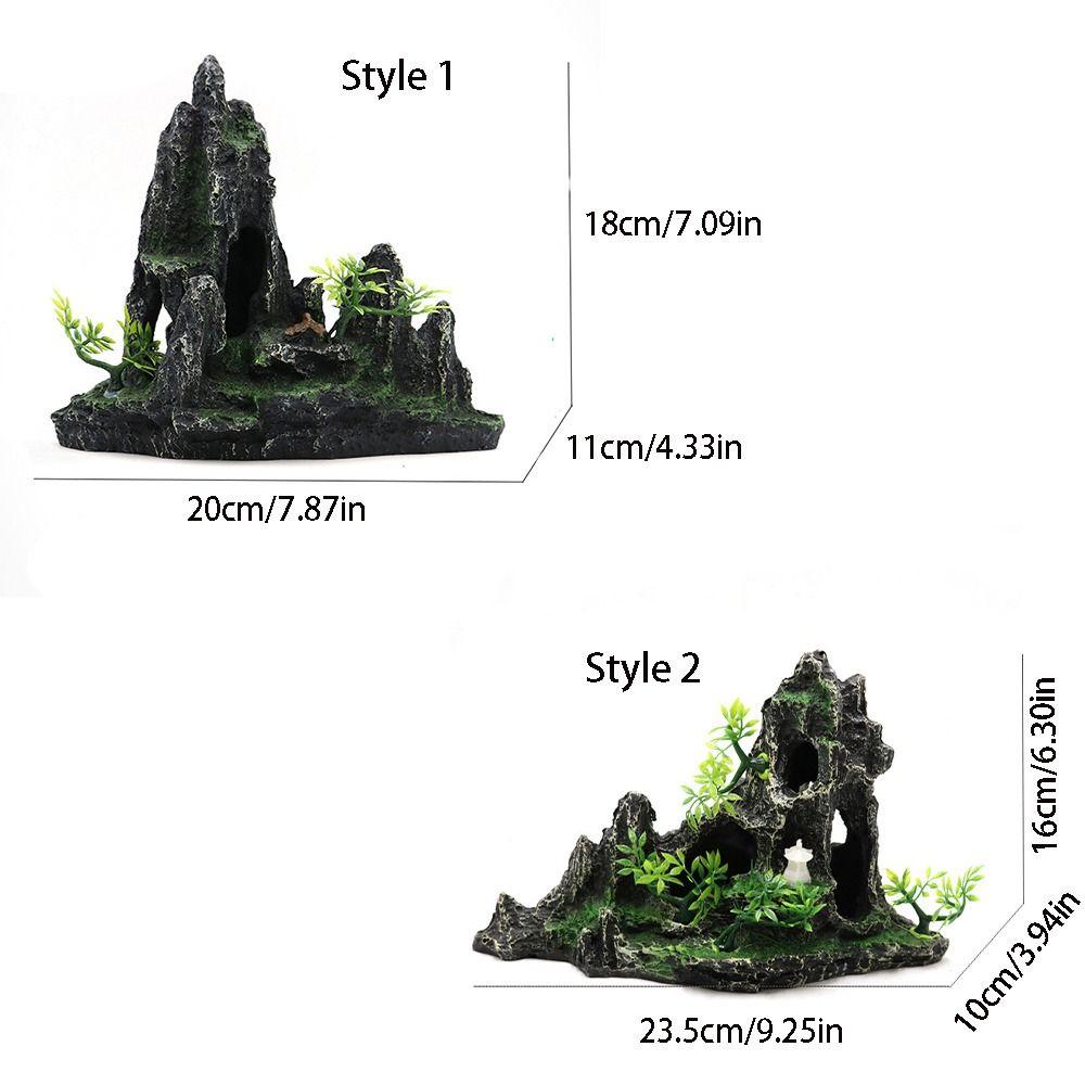Creative View Rock Cave Stone Artificial Mountain Stone Statue  Hiding Fish Cave