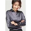 Satin Mulberry Silk Heavy Silk Shirt Women's Shirt Long-sleeved Blouse Commuter Solid Color Professional Wear