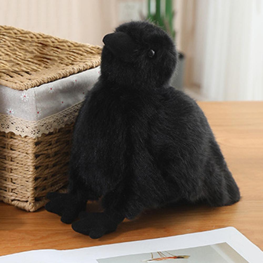 Cartoon Crow Plush Toy Soft Plushie Funny Animal Plush Doll Black Crow Doll Accompany Appease