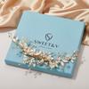 SWEETV Золотой Свадебный Зажим-Гребень для Волос Ручной Работы Свадебные Аксессуары для Волос для Женщин Свадьба