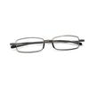 Reading Glasses for Men Presbyopic Glasses Women Metallic with Folding Portable Rectangle Metal Case High Quality with Case