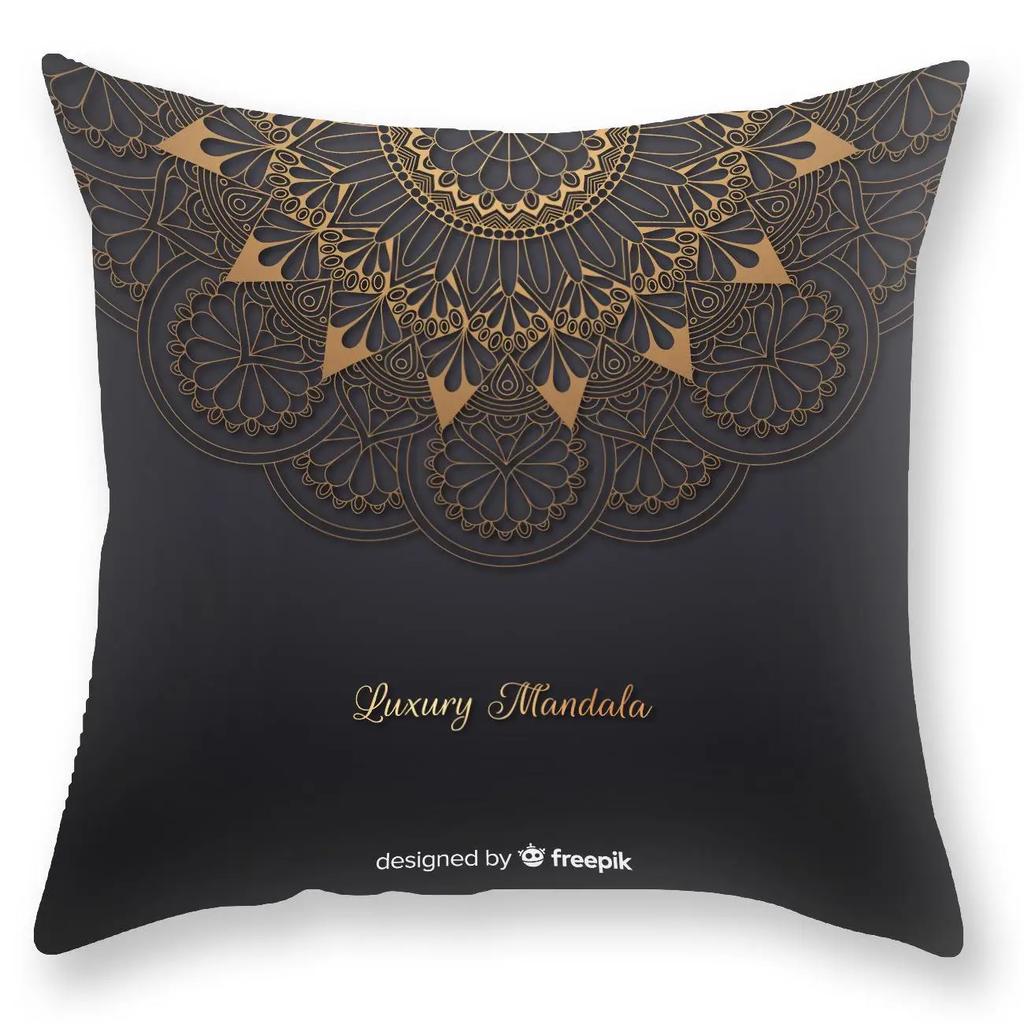 Мандала Декоративная наволочка Наволочка Квадратная Наволочка для диванной подушки Чехол для подушки Мандала Домашний декор