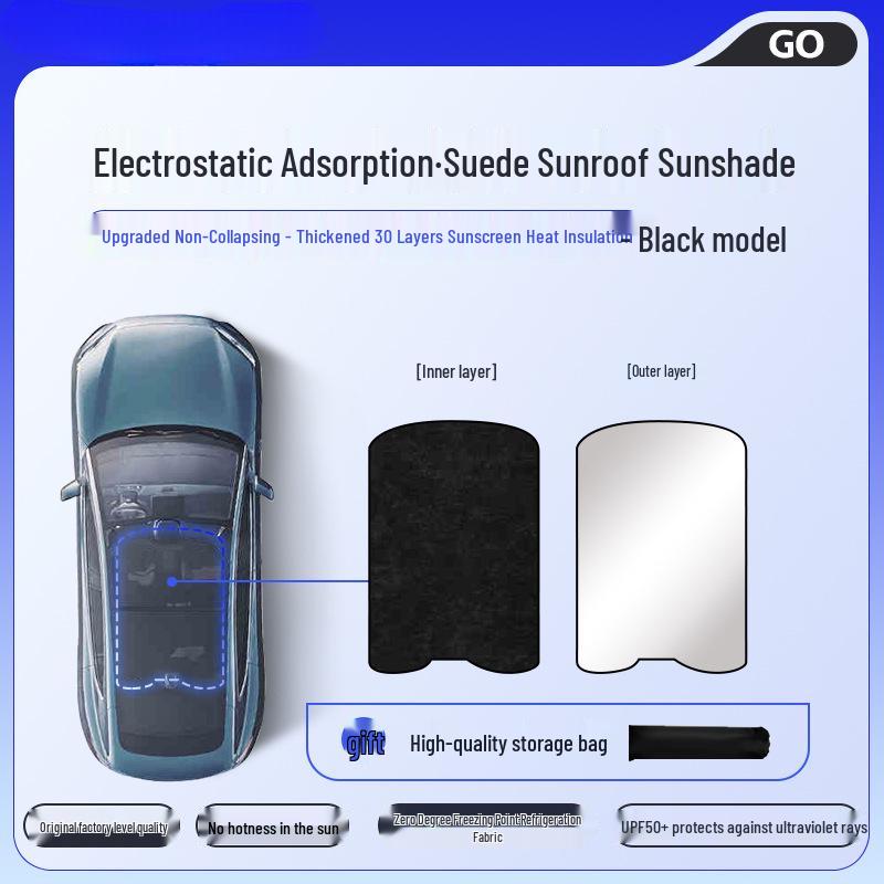 Tesla Model Y/3 Sunroof Sunshade - New Panoramic Heat Insulation Curtain